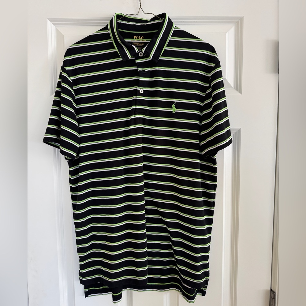 Men’s Polo Ralph Lauren performance polo shirt, size large, good used condition